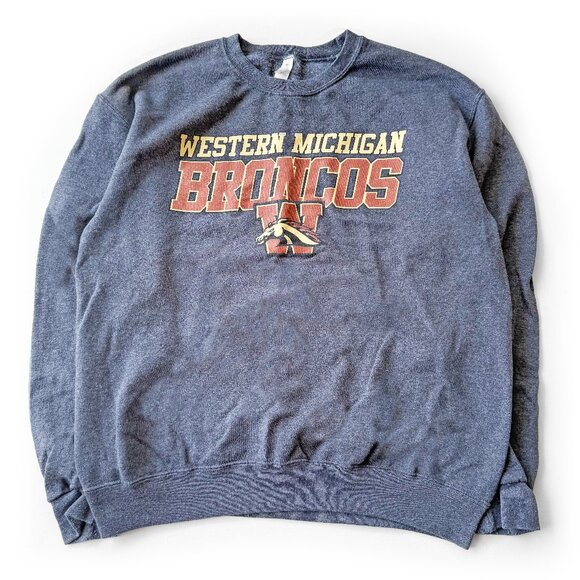 Secondhand Western Michigan Bronco's, Football Sweatshirt - Picture 1 of 6